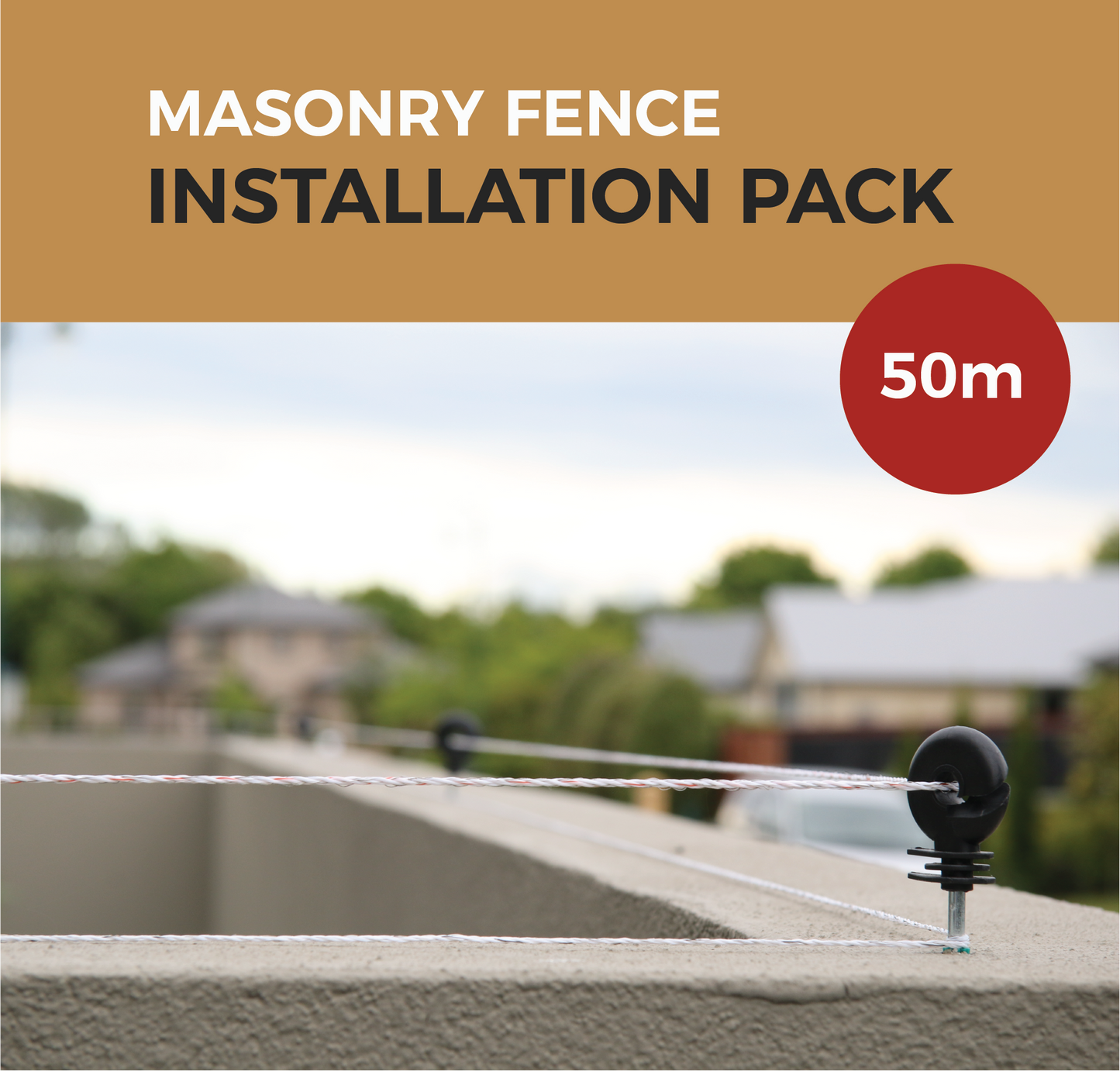 Cat Proof Fence Installation Pack - Masonry Fences 50m | SmartCatsStayHome